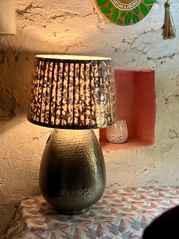 Designs by Maulshree - Drop(Boond)Block Print Living Heritage Lamp