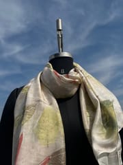 Kokikar - Multishade Silk Scarf | 100% Pure Silk | Sustainable Clothing | All Season Scarf for Women and Girls | Skin Safe Clothing | Plant Dyed Premium Quality Scarf | Hand Made Craft | Made in India