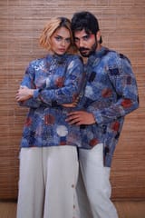 Inkriti - Hand Block Printed Indigo Reliable Shirt