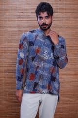 Inkriti - Hand Block Printed Indigo Reliable Shirt