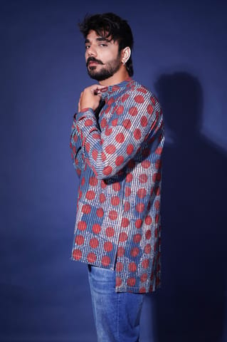 Inkriti - Hand Block Printed Allover Reliable shirt