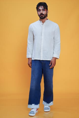 Inkriti - Kala Cotton Cloud Angrezi Shirt