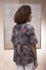 Inkriti - Hand block printed Ajrakh Allover Holiday formal