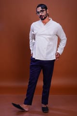Inkriti - Tangaliya Dice Mughal Shirt White