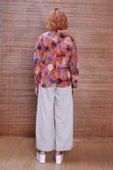 Inkriti - Hand Block Printed Ajrakh Alizarine Jaapani Kimono