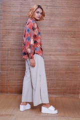 Inkriti - Hand Block Printed Ajrakh Alizarine Jaapani Kimono