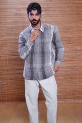Inkriti - Kala Cotton Gradation Checks Everywhere Shirt