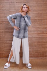 Inkriti - Kala Cotton Gradation Checks Everywhere Shirt