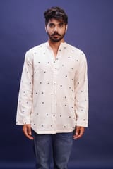 Inkriti - Kala Cotton Mirror Work Forever Kurta