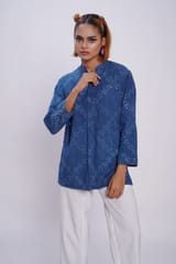 Inkriti - Cotton Bandhani Criss Cross Forever Kurta