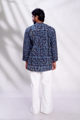 Inkriti - Hand Block Printed Ajrakh Brushstroked Forever Kurta