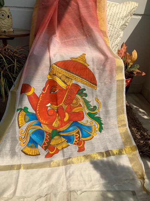 Guthali -MISHRIT Ganpati Dupatta