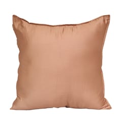 Guthali -Beige Handpainted Peacock Cushion Cover