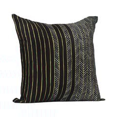 Guthali -Handpainted Black Cushion Cover