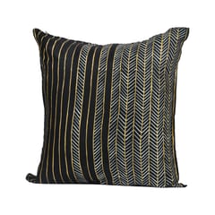 Guthali -Handpainted Black Cushion Cover