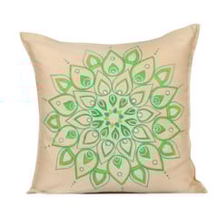 Guthali -Mandla Green Handpainted Cushion Cover