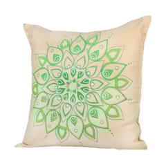 Guthali -Mandla Green Handpainted Cushion Cover