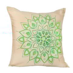 Guthali -Mandla Green Handpainted Cushion Cover