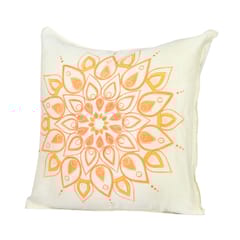 Guthali -Mandla Orange Handpainted Cushion Cover