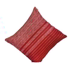 Guthali -Handpainted Red Cushion Cover