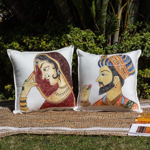 Guthali -Mughal Joda Cushion Cover Set of 2