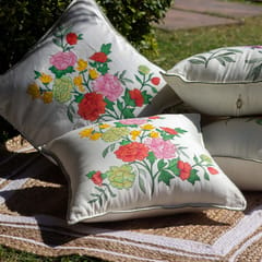 Guthali -Pastel Bagh Cushion Cover Set of 5