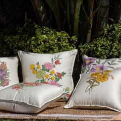 Guthali -Pastel Bagh Cushion Cover Set of 5