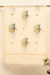 Guthali -Mayur Miniature Handpainted Dupatta