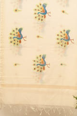 Guthali -Mayur Miniature Handpainted Dupatta