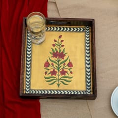 Guthali -Sunehra Mughal Miniature kanat Handpainted Tray