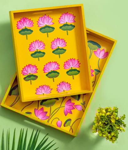 Guthali -Pichwai Niraja Tray Set