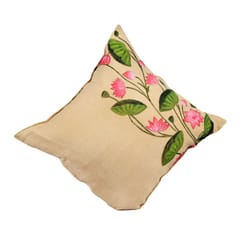 Guthali -Pichwai Nalini Cushion Cover In Jute