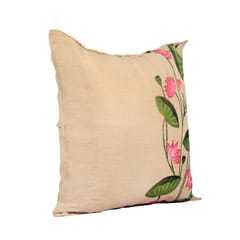 Guthali -Pichwai Nalini Cushion Cover In Jute