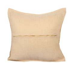 Guthali -Blue Pottery Handpainted Jute Cushion Cover