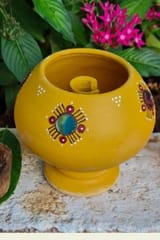 Antarang- Traditional oil lamps- Yellow (Set of 2)