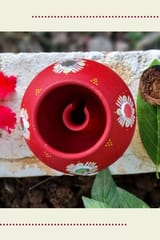 Antarang- Traditional oil lamps- Red(Set of 2)