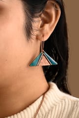 Ekibeki - Hand Crafted - Triphuli Blue Earrings