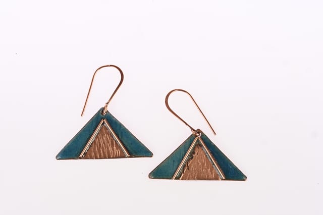 Ekibeki - Hand Crafted - Triphuli Blue Earrings