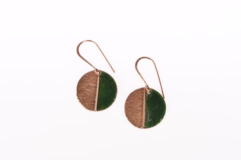 Ekibeki - Hand Crafted - Kakan Green Earrings