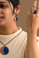 Ekibeki - Hand Crafted - Kakan Blue Ring