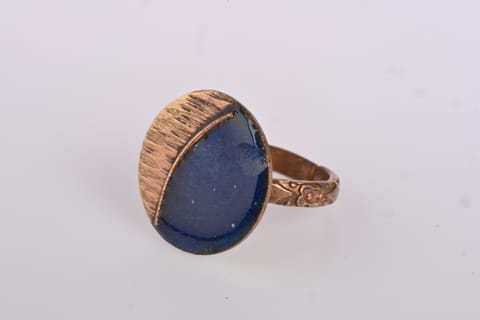 Ekibeki - Hand Crafted - Kakan Blue Ring