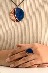 Ekibeki - Hand Crafted - Kakan Blue Pendant