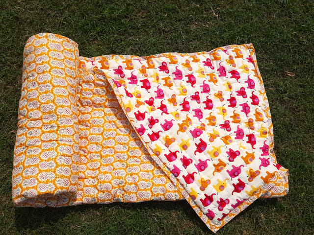 Reversible kids quilt