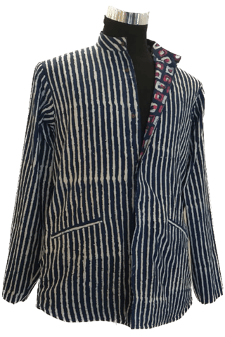 Antaratma - REVERSIBLE INDIGO SUMMER UNISEX JACKET