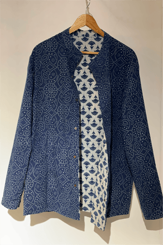 Antaratma - REVERSIBLE INDIGO SUMMER UNISEX JACKET