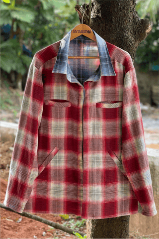 Reversible Flannel Winter Jacket