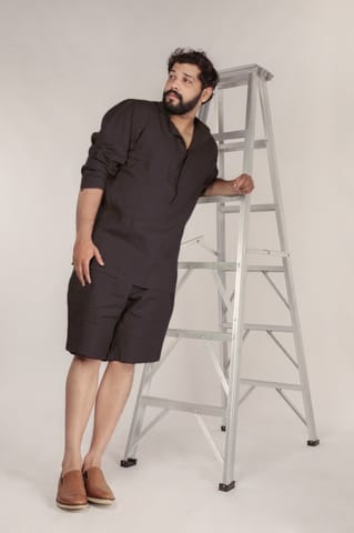 Antaratma - Hemp Lounge Set - Kurta + Shorts