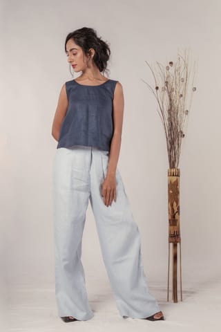 Hemp High-Waist Trousers