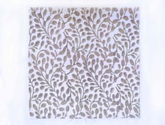 KALAAAI STUDIO - Brown Organic Cotton Dinner Napkins - Set of 4 | Abstract Leaf Design