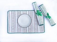 KALAAAI STUDIO - Reversible Organic Cotton Placemats, set of 4, Abstract Leaf Design